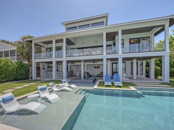 Bayfront Luxury Vacation Rental in Holmes Beach with Private Dock, Pool & Spa